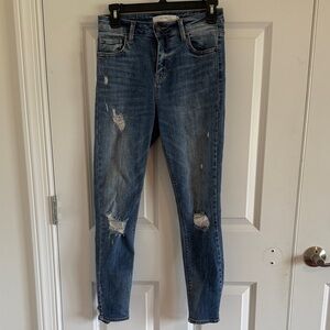 Hidden Distressed Blue Jeans Size 26